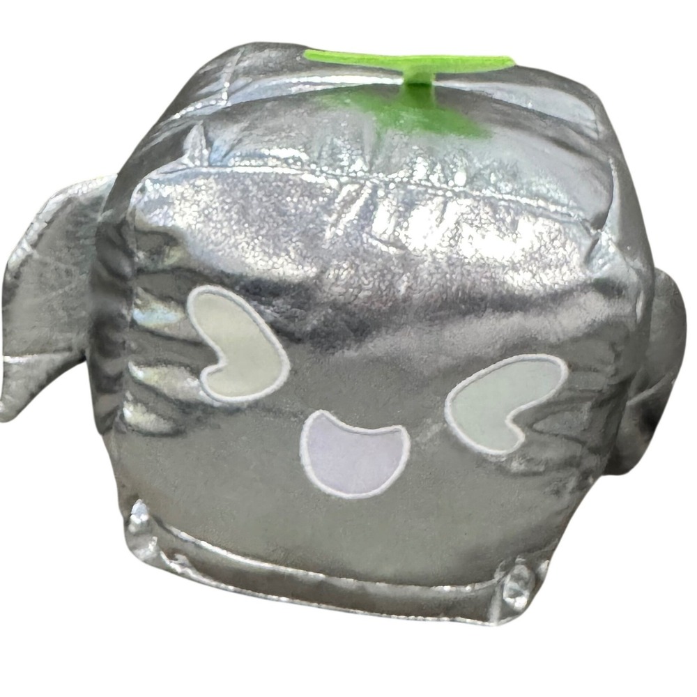 Blox Fruits Silver Cube‎ Plush Stuffed Toy Gamer Robot 8" Tags Official Licensed